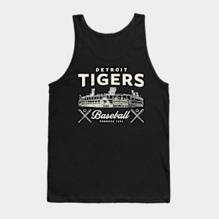 Detroit Tigers Stadium By Buck Tank Top